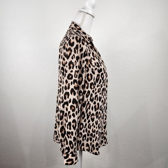 Ann Taylor Petite Leopard Print Tunic Size SP - Picture 3 of 7